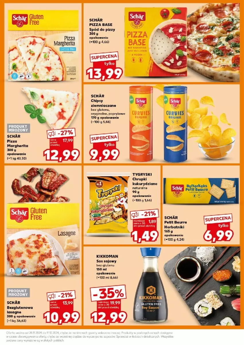 Gazetka promocyjna Kaufland - ważna 09.12 do 11.12.2024 - strona 38 - produkty: Chipsy, Chrupki, Gin, Gry, Herbatniki, Lasagne, Pizza, Sos, Sos sojowy, Spód do pizzy