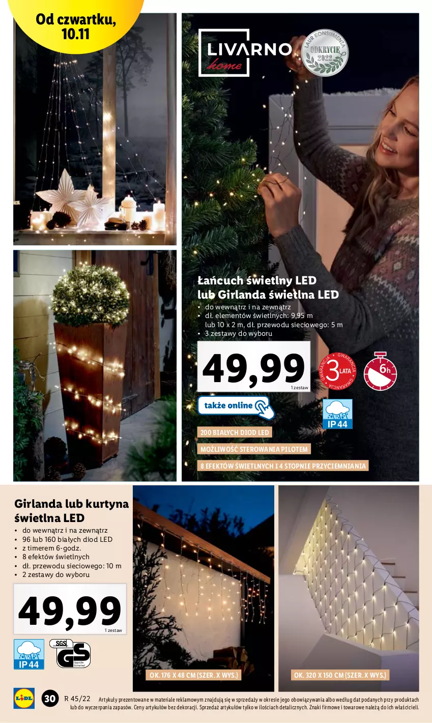 Gazetka promocyjna Lidl - GAZETKA - ważna 07.11 do 12.11.2022 - strona 32 - produkty: Girlanda, Top