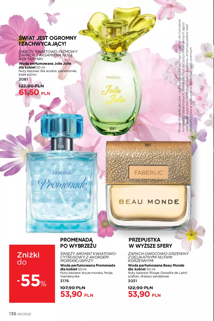 Gazetka promocyjna Faberlic - ważna 04.04 do 24.04.2022 - strona 136 - produkty: Aksam, Bryza, Nektar, Nuty, Perfum, Sandał, Szafran, Woda, Woda perfumowana