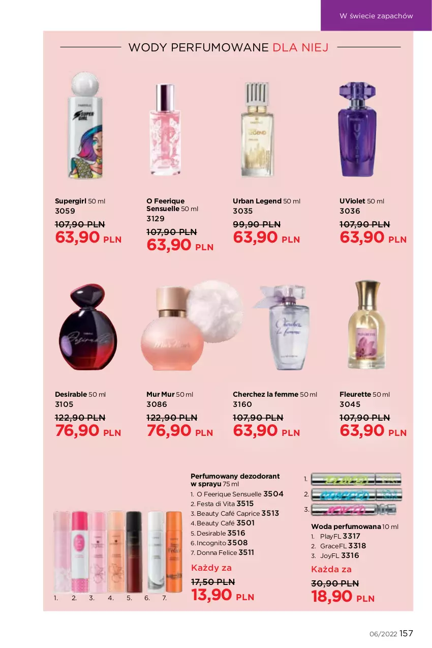 Gazetka promocyjna Faberlic - ważna 04.04 do 24.04.2022 - strona 157 - produkty: Dezodorant, Gra, Perfum, Woda, Woda perfumowana