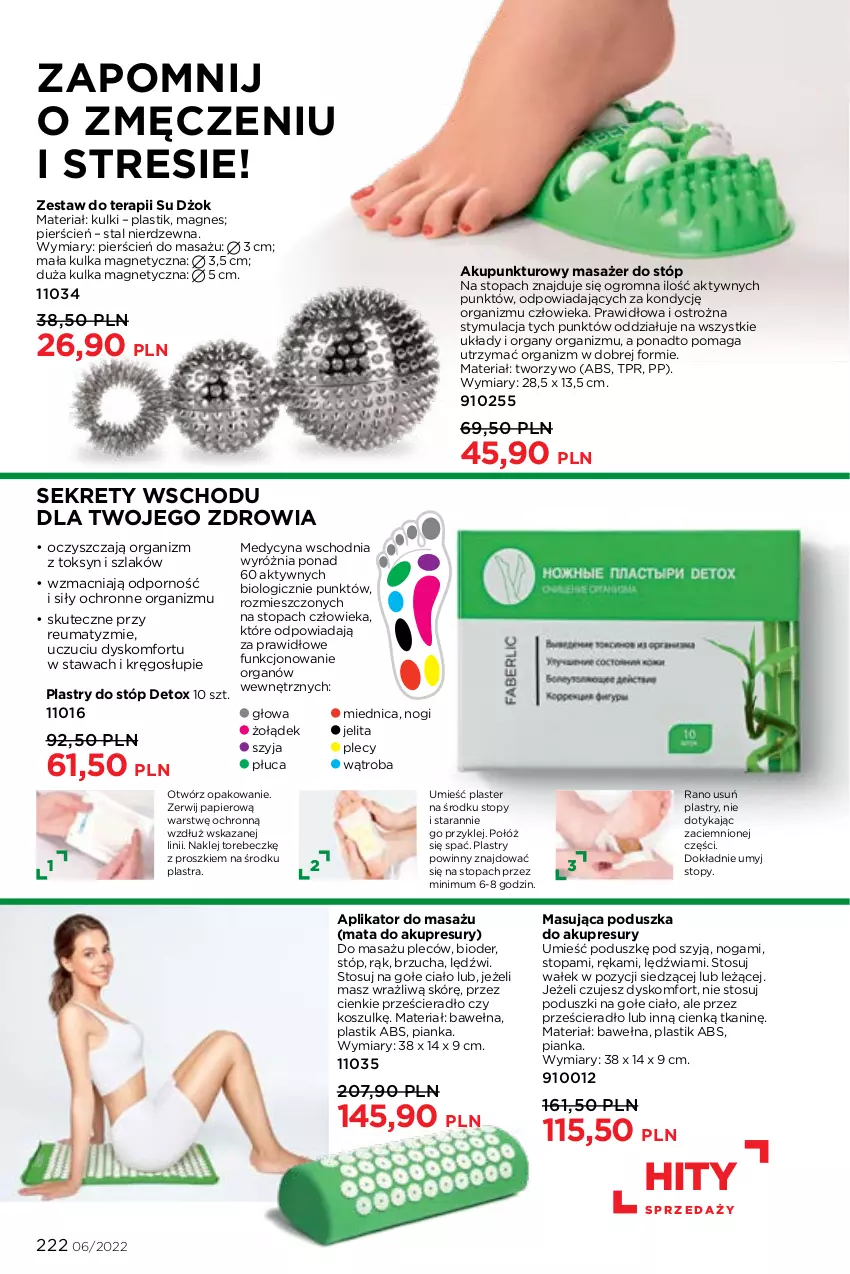 Gazetka promocyjna Faberlic - ważna 04.04 do 24.04.2022 - strona 222 - produkty: Cień, Klej, Kosz, Kret, Masażer, Papier, Poduszka, Por, Prześcieradło, Tera, Top, Wałek, Wełna