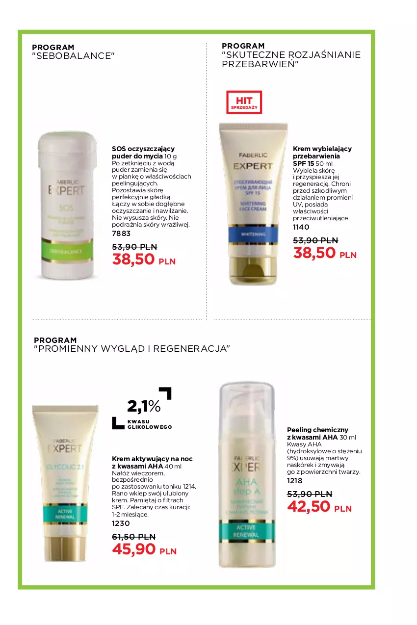 Gazetka promocyjna Faberlic - ważna 04.04 do 24.04.2022 - strona 42 - produkty: Gra, Mięta, Peeling, Puder, Sos, Tonik, Wasa