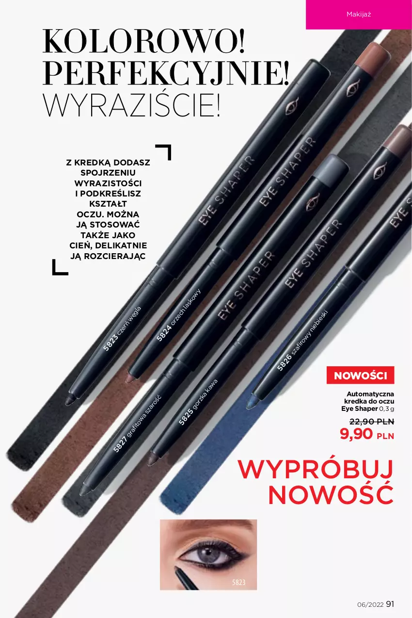 Gazetka promocyjna Faberlic - ważna 04.04 do 24.04.2022 - strona 91 - produkty: Cień, Kredka, Makijaż
