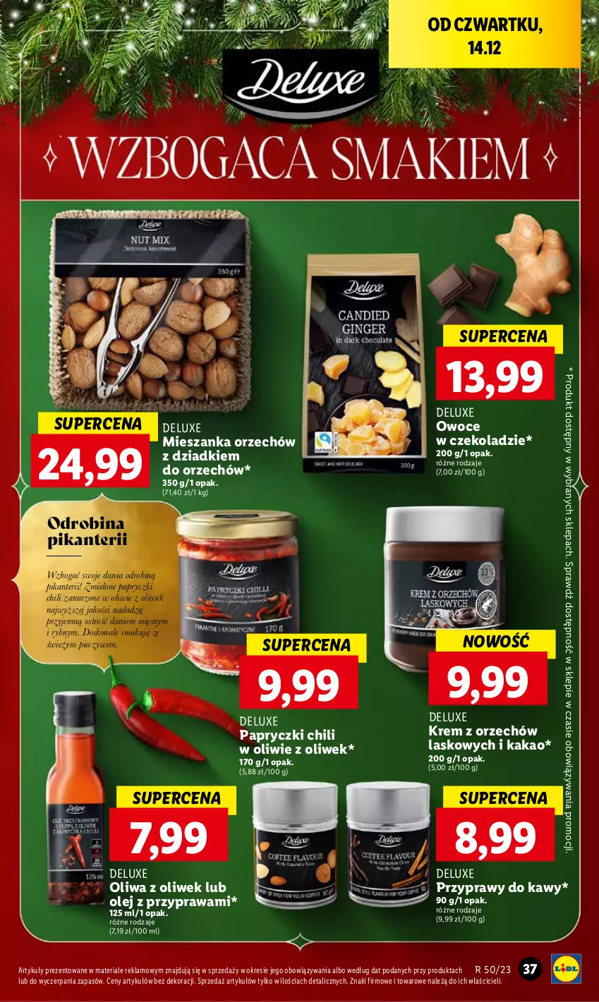 Gazetka promocyjna Lidl - GAZETKA - ważna 14.12 do 17.12.2023 - strona 39 - produkty: Danio, Kakao, Olej, Oliwa, Oliwa z oliwek, Owoce, Piec, Przyprawy