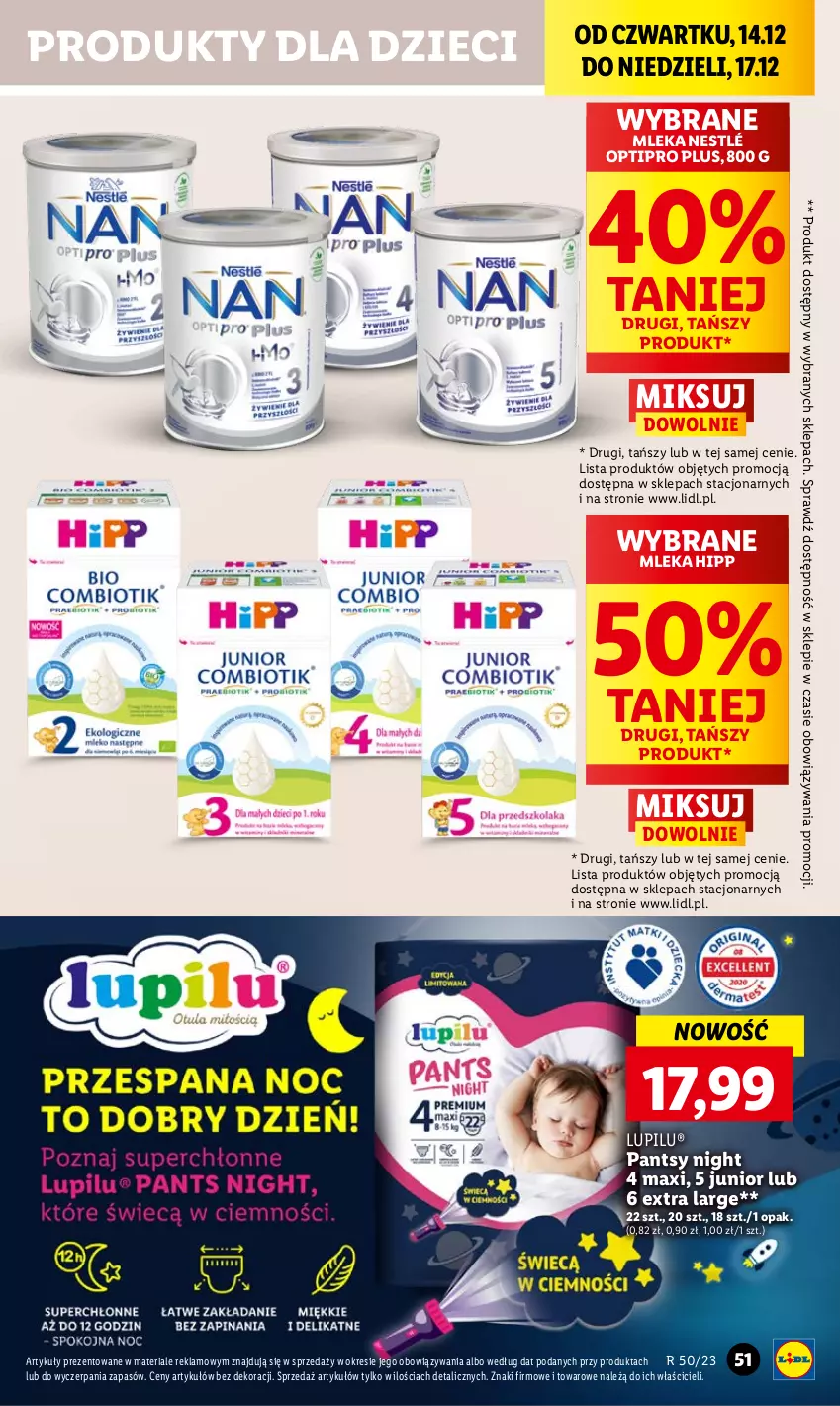 Gazetka promocyjna Lidl - GAZETKA - ważna 14.12 do 17.12.2023 - strona 59 - produkty: Dzieci, HiPP, Nestlé