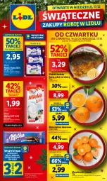 Gazetka promocyjna Lidl - GAZETKA - Gazetka - ważna od 17.12 do 17.12.2023 - strona 1 - produkty: Mandarynki, Ser, Karp, Pomarańcze, Pilos, Deser, Masło, Milka, Mleko