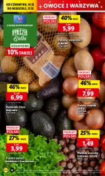 Gazetka promocyjna Lidl - GAZETKA - Gazetka - ważna od 17.12 do 17.12.2023 - strona 18 - produkty: Cebula, Warzywa, Ser, Warzywa i owoce, Ziemniaki, Sałat, Owoce, Chleb