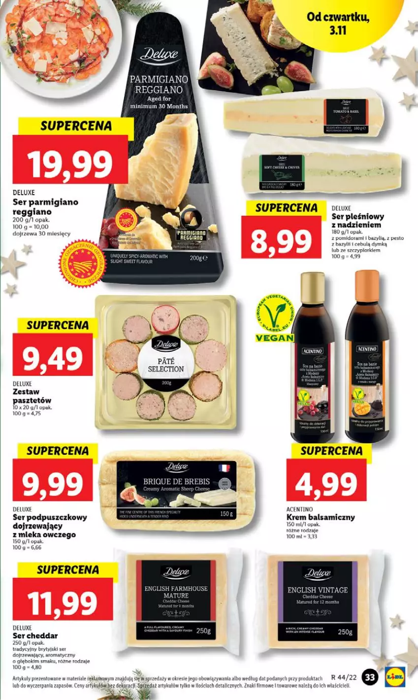 Gazetka promocyjna Lidl - GAZETKA - ważna 02.11 do 05.11.2022 - strona 35 - produkty: Bazyl, Cheddar, Fa, Pasztet, Pesto, Ser, Ser pleśniowy