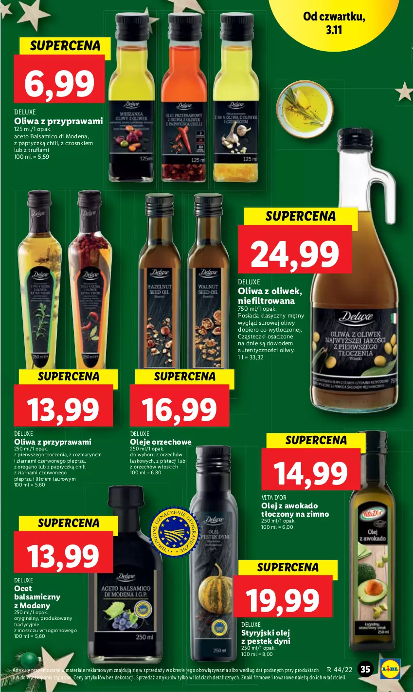 Gazetka promocyjna Lidl - GAZETKA - ważna 02.11 do 05.11.2022 - strona 37 - produkty: Gin, Laur, Ocet, Ocet balsamiczny, Olej, Oliwa, Oliwa z oliwek, Pieprz, Stek, Wino