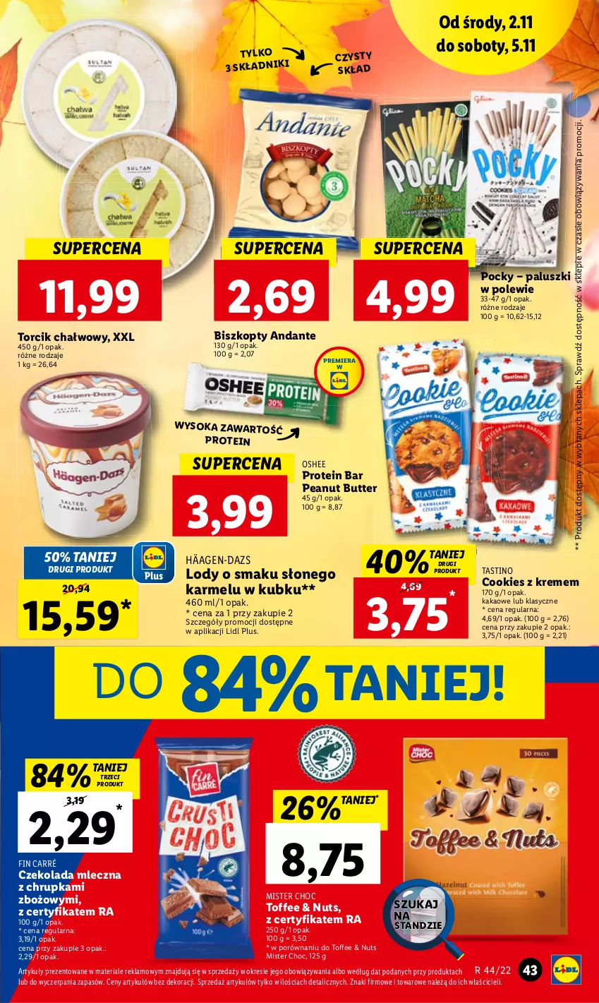 Gazetka promocyjna Lidl - GAZETKA - ważna 02.11 do 05.11.2022 - strona 45 - produkty: Czekolada, Czekolada mleczna, Kakao, Oshee, Por, Sok