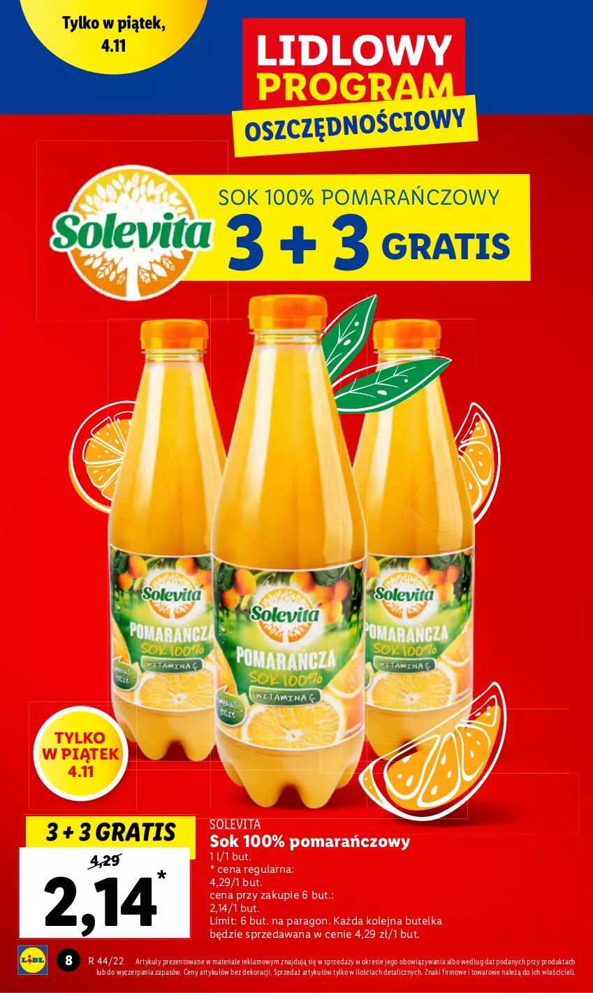 Gazetka promocyjna Lidl - GAZETKA - ważna 02.11 do 05.11.2022 - strona 8 - produkty: Gra, Olej, Sok