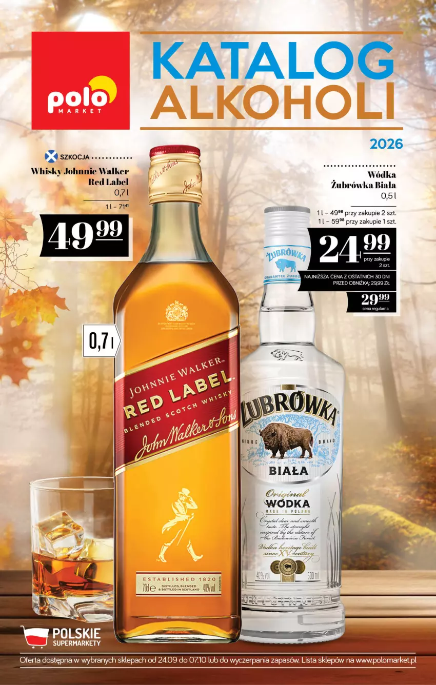 Gazetka promocyjna PoloMarket - Katalog alkoholi 18/2026 - ważna 24.09 do 07.10.2026 - strona 1 - produkty: Johnnie Walker, Koc, Whisky, Wódka