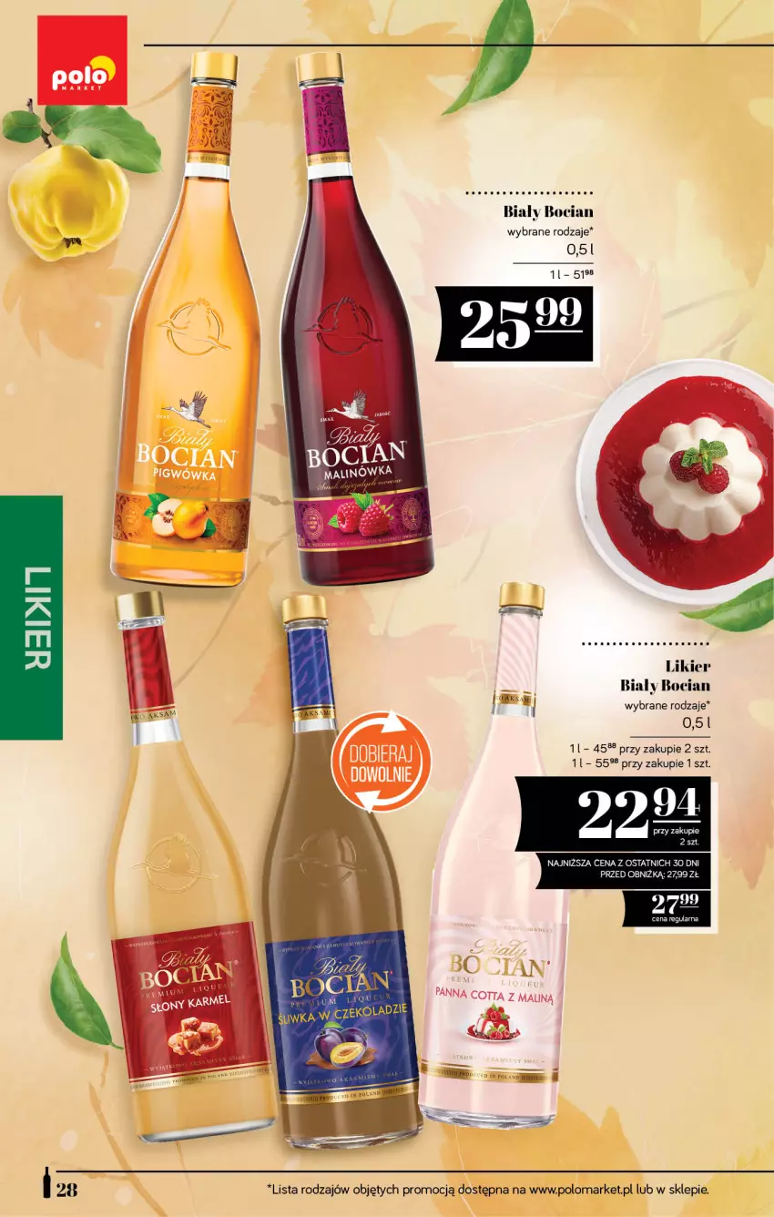 Gazetka promocyjna PoloMarket - Katalog alkoholi 18/2026 - ważna 24.09 do 07.10.2026 - strona 28 - produkty: Biały Bocian, LG, Likier, Panna cotta
