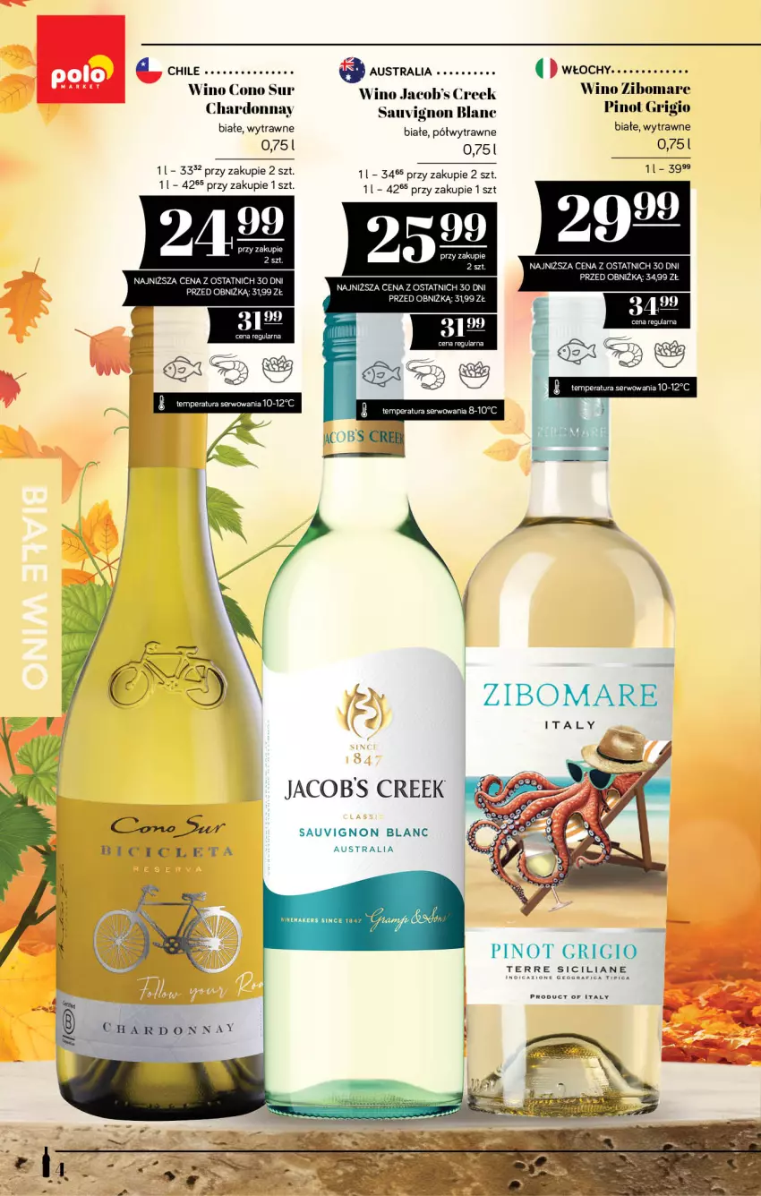Gazetka promocyjna PoloMarket - Katalog alkoholi 18/2026 - ważna 24.09 do 07.10.2026 - strona 4 - produkty: Chardonnay, Gra, Pinot Grigio, Sauvignon Blanc, Wino