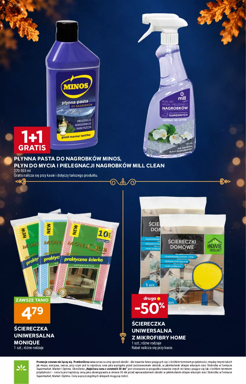 Gazetka promocyjna Stokrotka - Katalog Znicze - ważna 01.10 do 04.11.2026 - strona 15 - produkty: Gra, Mięso, Optima, Owoce, Płyn do mycia, Warzywa
