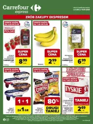 Gazetka promocyjna Carrefour - Gazetka Express - Gazetka - ważna od 11.05 do 11.05.2026 - strona 1 - produkty: Piwa, Gra, Rama, Chipsy, Tyskie, Winogrona, Wino, Pomidory, Fa
