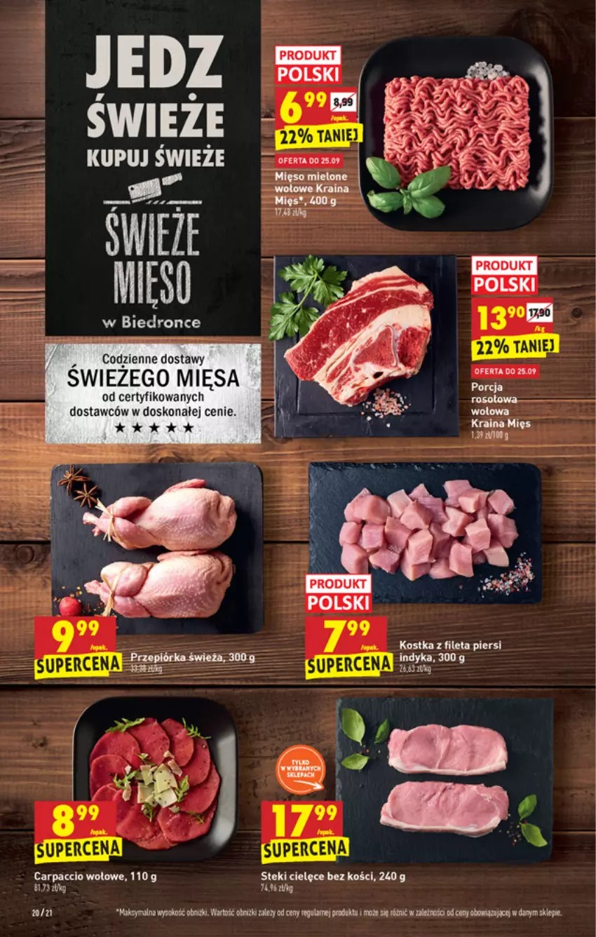 Gazetka promocyjna Biedronka - W tym tygodniu - ważna 23.09 do 29.09.2021 - strona 20 - produkty: Carpaccio, Sok