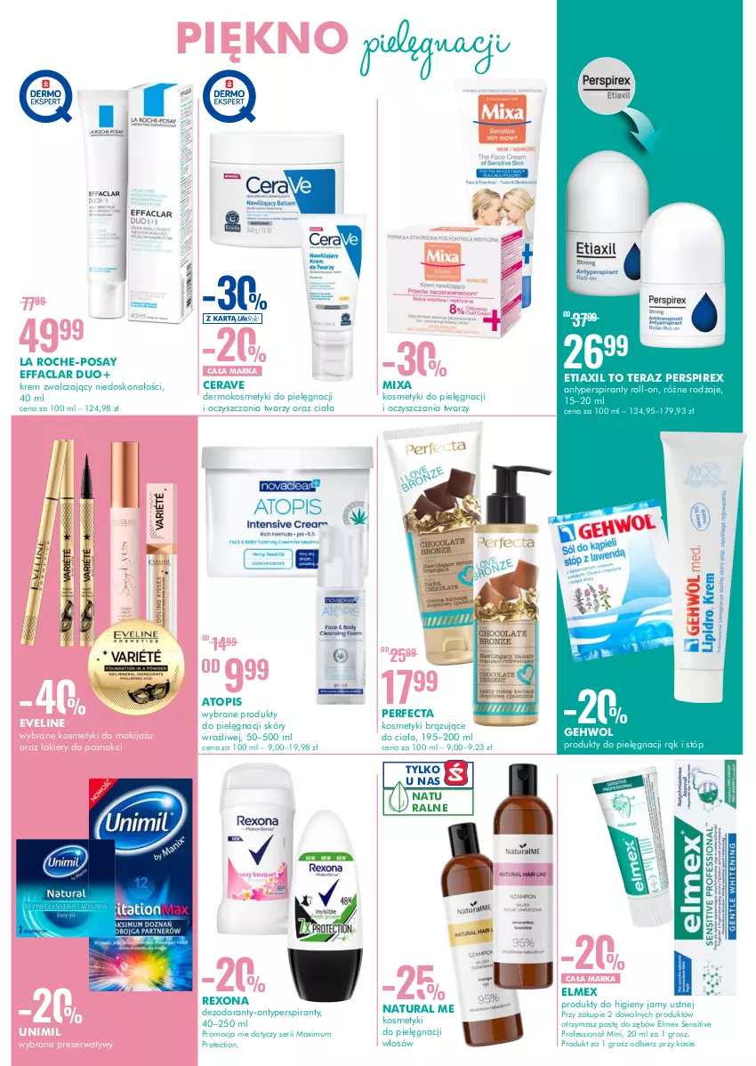 Gazetka promocyjna Super Pharm - Gazetka - ważna 26.05 do 08.06.2022 - strona 3 - produkty: CeraVe, Elmex, Etiaxil, Eveline, Fa, Gehwol, La Roche-Posay, Lakier, Mixa, Perfecta, Prezerwatyw, Rexona, Tera, Top, Unimil