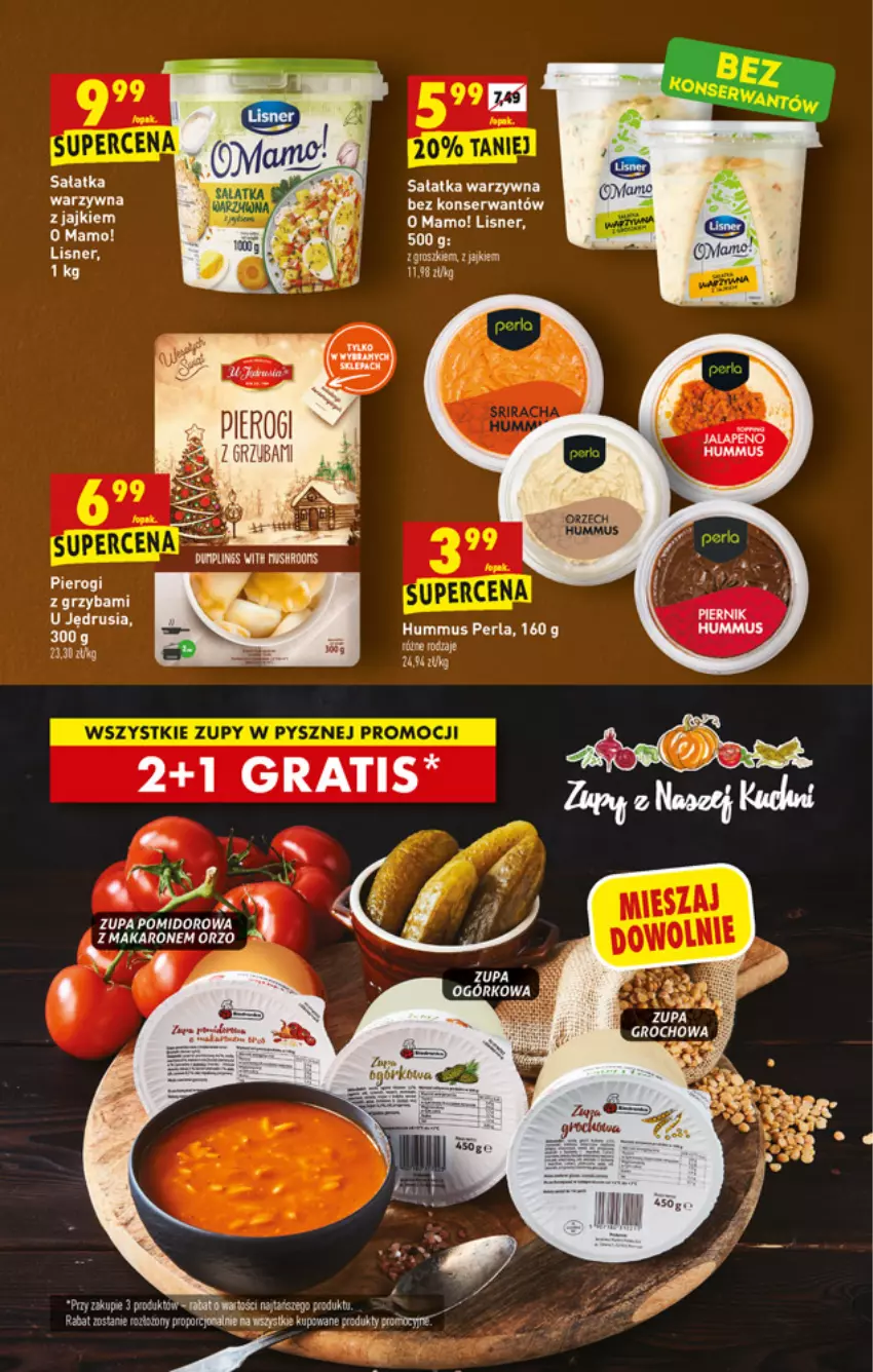 Gazetka promocyjna Biedronka - W tym tygodniu - ważna 20.12 do 24.12.2021 - strona 29 - produkty: Hummus, LG, Lisner, Makaron, Mus, Sałat, Sałatka, Sałatka warzywna, Ser