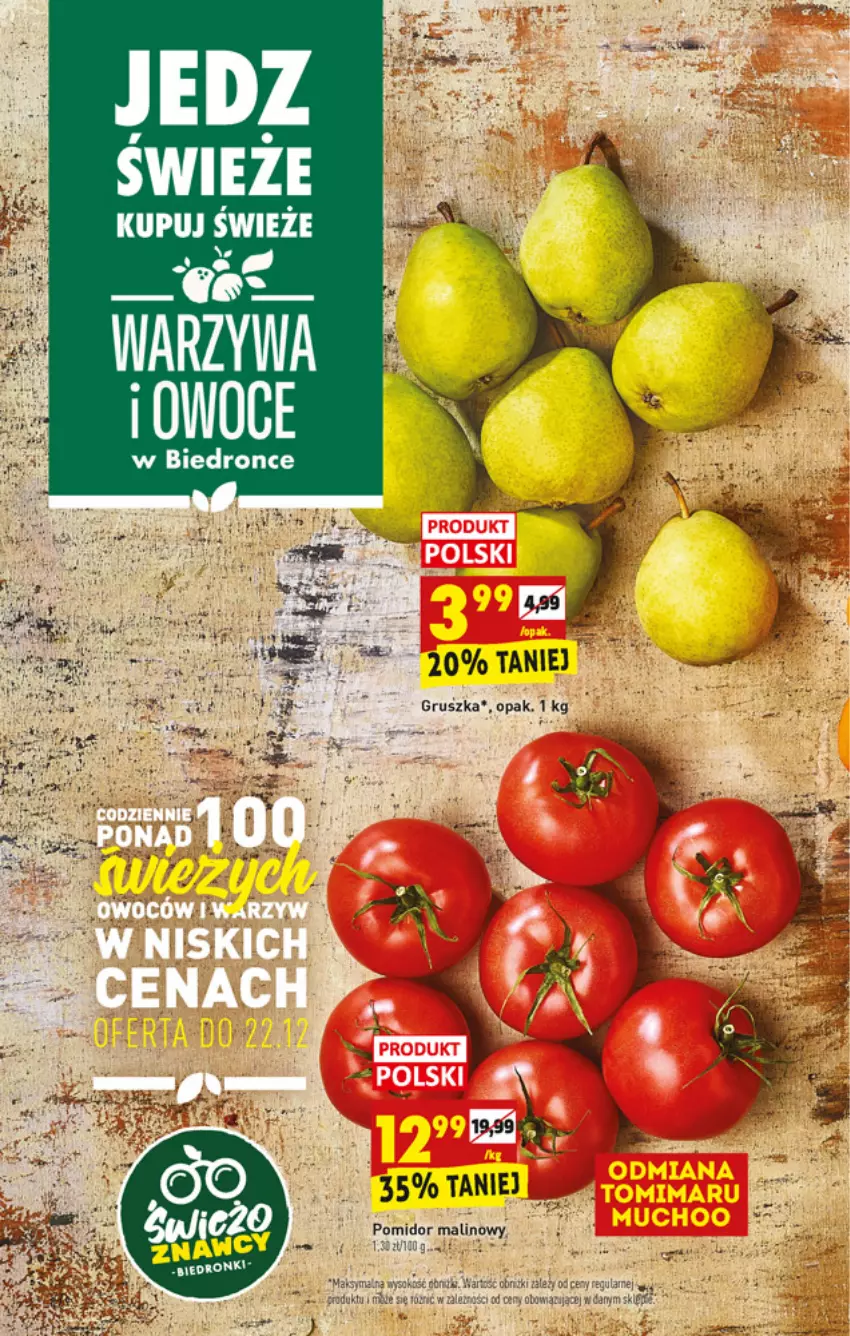 Gazetka promocyjna Biedronka - W tym tygodniu - ważna 20.12 do 24.12.2021 - strona 8 - produkty: Pomidor malinowy