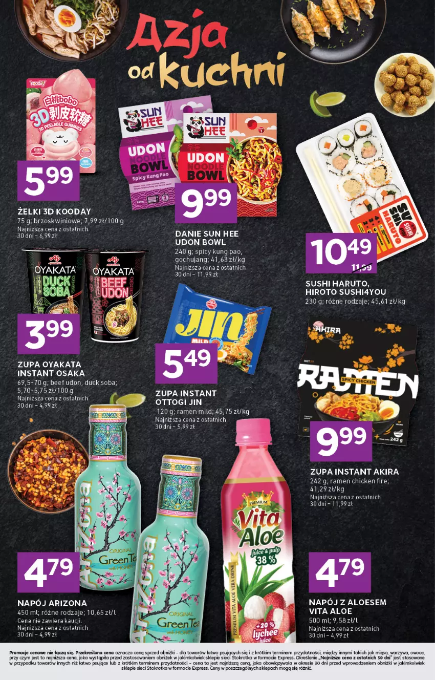Gazetka promocyjna Stokrotka - Stokrotka Express - ważna 26.02 do 04.03.2026 - strona 5 - produkty: Duck, Mięso, Napój, Owoce, Sushi, Warzywa, Zupa