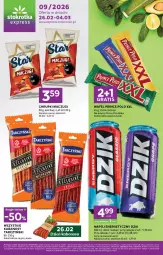 Gazetka promocyjna Stokrotka - Stokrotka Express - Gazetka - ważna od 04.03 do 04.03.2026 - strona 1 - produkty: Ketchup, Warzywa, Gra, Napój energetyczny, Prince Polo, Chrupki, Owoce, Kabanos, Napój, Mięso, Milka