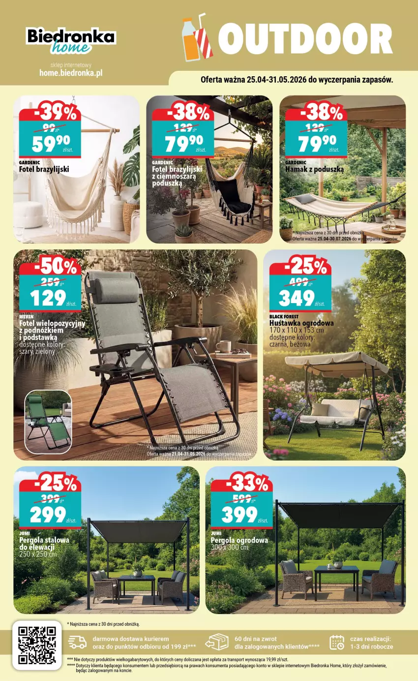 Gazetka promocyjna Biedronka - Home - ważna 25.04 do 02.05.2026 - strona 4 - produkty: Fotel, Por, Sport, Tran
