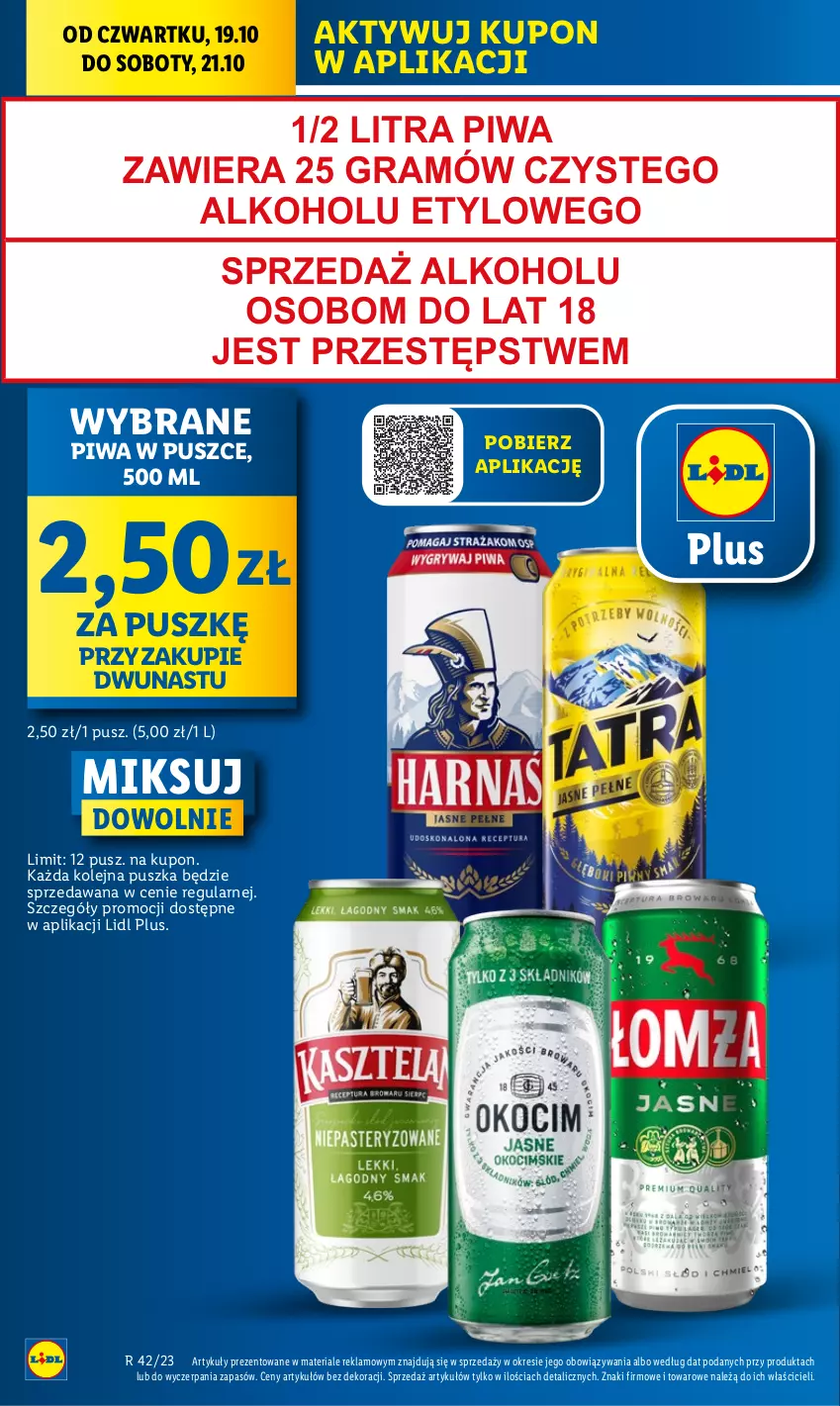 Gazetka promocyjna Lidl - GAZETKA - ważna 19.10 do 21.10.2023 - strona 10 - produkty: Gra, Olej, Piwa