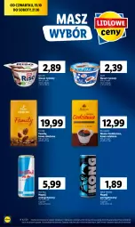 Gazetka promocyjna Lidl - GAZETKA - Gazetka - ważna od 21.10 do 21.10.2023 - strona 12 - produkty: Tchibo, Ser, Ryż, Napój energetyczny, Red Bull, Bell, Kawa mielona, Kawa, Pilos, Müller, Tchibo Family, Bella, Deser, Napój, Fa