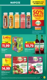 Gazetka promocyjna Lidl - GAZETKA - Gazetka - ważna od 21.10 do 21.10.2023 - strona 33 - produkty: Sok, Por, Mus, Kaktus, Napoje, Smoothie, Syrop, Kubuś, Mango, Herbapol