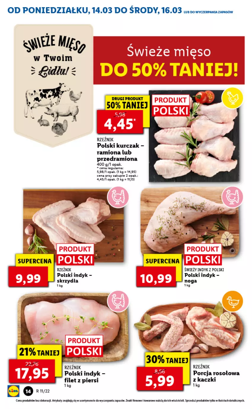 Gazetka promocyjna Lidl - GAZETKA - ważna 14.03 do 16.03.2022 - strona 14 - produkty: Kurczak, Por