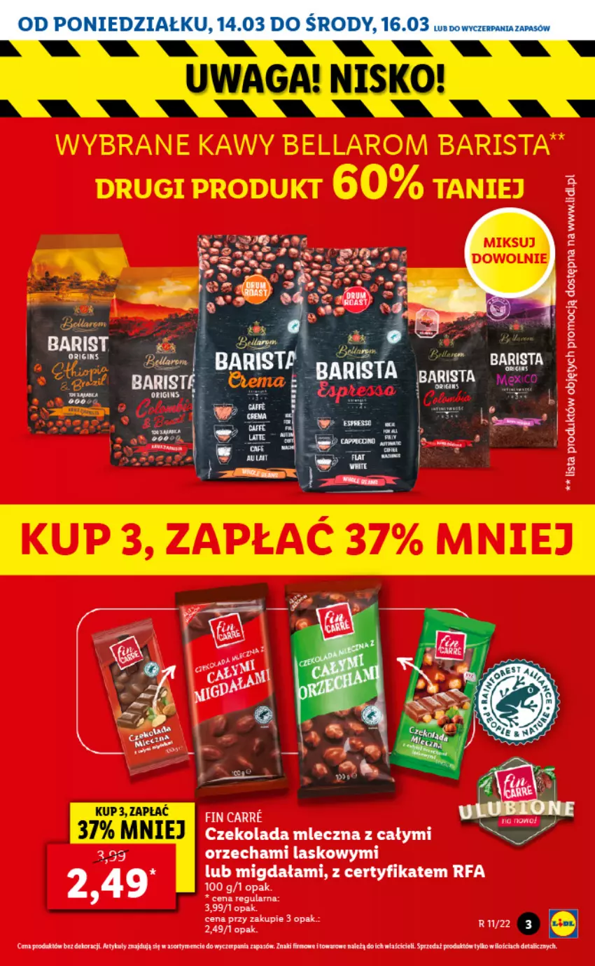 Gazetka promocyjna Lidl - GAZETKA - ważna 14.03 do 16.03.2022 - strona 3 - produkty: Czekolada, Czekolada mleczna, Fa, Waga