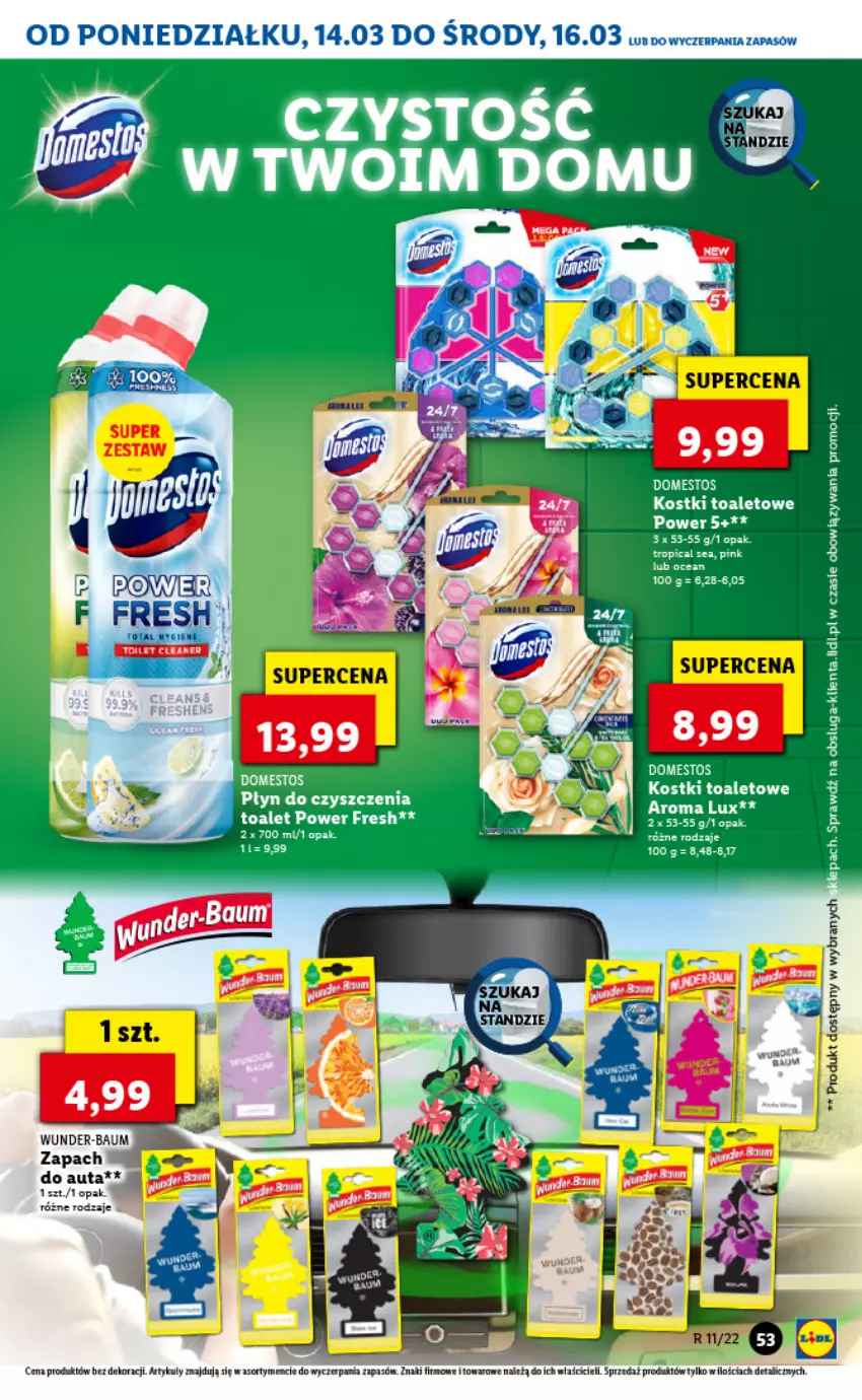 Gazetka promocyjna Lidl - GAZETKA - ważna 14.03 do 16.03.2022 - strona 53 - produkty: Domestos, Tropical