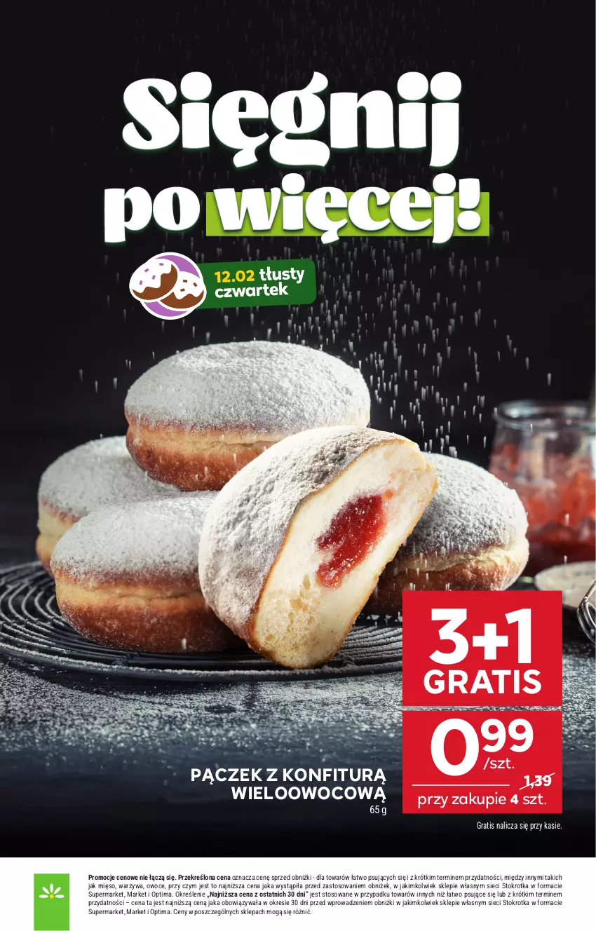 Gazetka promocyjna Stokrotka - Market - ważna 12.02 do 18.02.2026 - strona 4 - produkty: Gra, Mięso, Optima, Owoce, Pączek, Warzywa