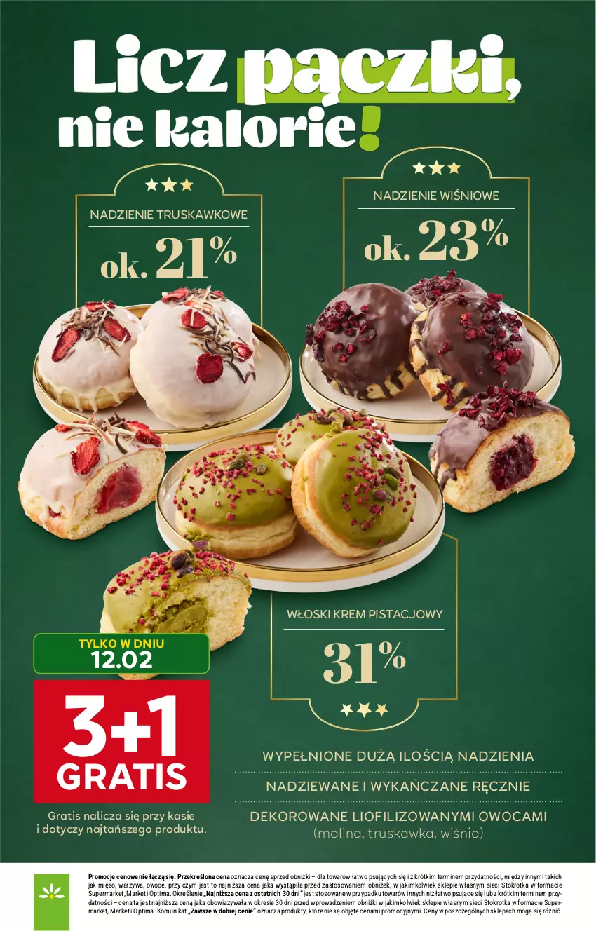 Gazetka promocyjna Stokrotka - Market - ważna 12.02 do 18.02.2026 - strona 5 - produkty: Gra, Krem pistacjowy, Mięso, Optima, Owoce, Warzywa