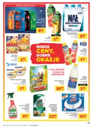 Gazetka promocyjna Carrefour - Gazetka Codzienne okazje, by kupować taniej - Gazetka - ważna od 04.09 do 04.09.2021 - strona 5 - produkty: Nałęczowianka, Frosch, Sok, Ser, Gra, 7up, Spray do czyszczenia, Danone, Ręcznik kuchenny, Jogurt, Friskies, Mirinda, Mlekovita, Napój jogurtowy, Serek homogenizowany, Szynka, Serek, Pepsi, Ręcznik, Rolki, Napój gazowany, Tymbark, Hochland, Foxy, Maszynka, Danio, Woda mineralna, Woda, Napój, Mleko